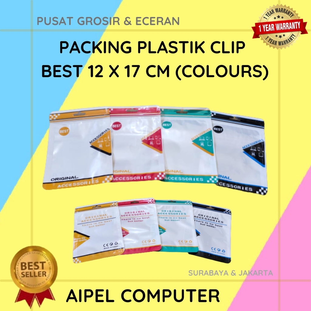 1217  PACKING PLASTIK CLIP BEST 1217 COLOURS