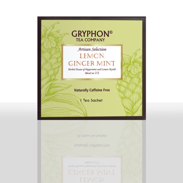 

teh-daun- gryphon tea lemon ginger mint 1 sachets -daun-teh.