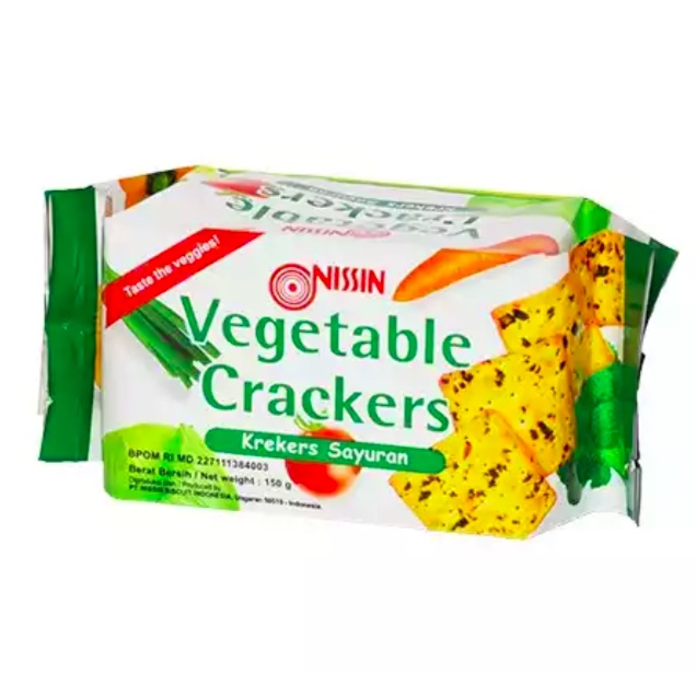 

Nissin Vegetable Crackers 150 gram Krekers Sayuran