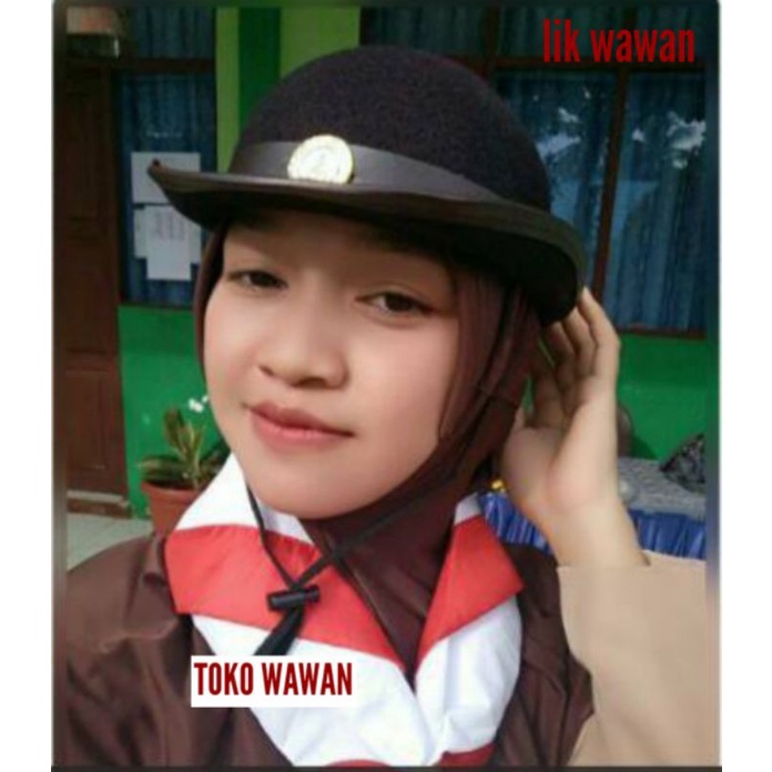 TOPI BONI LAKEN KUALITAS GRADE A , topi pramuka putri