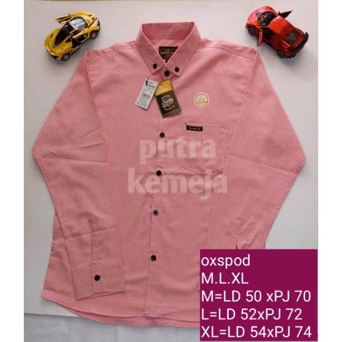 KEMEJA POLOS PINK LENGAN PANJANG