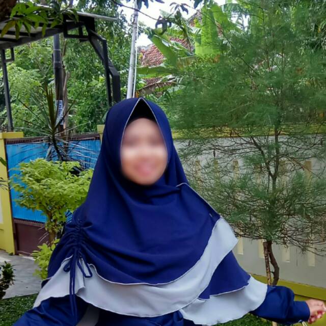 Khimar Hijab Nadeera serut antem