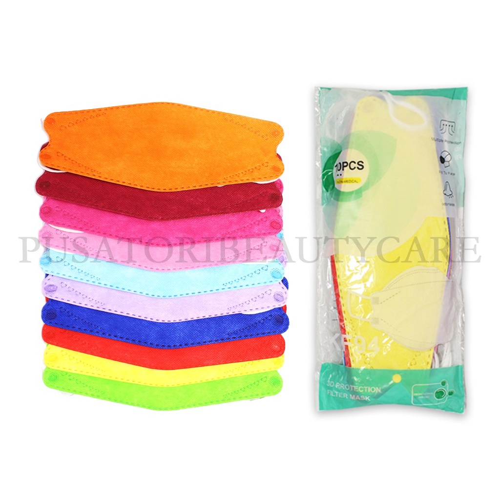 MASKER KF94 WARNA RAINBOW WARNA MIX MASKER KF94 WARNA WARNI