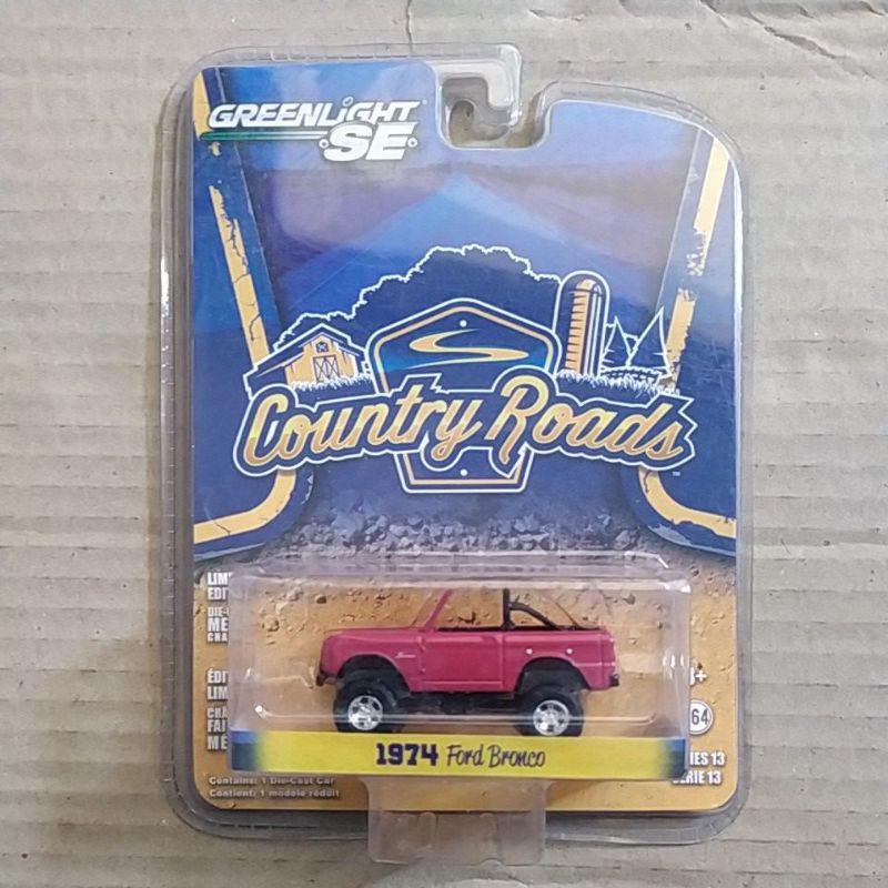 diecast greenlight spedial edition ford bronco country roads