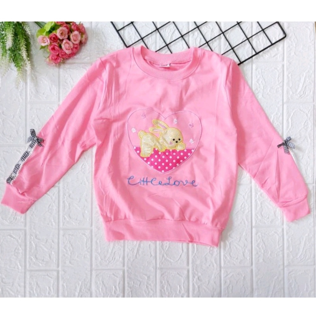 sweater anak perempuan/ baju anak perempuan/ switer anak perempuan/ 100 % cotton import/ sweter anak