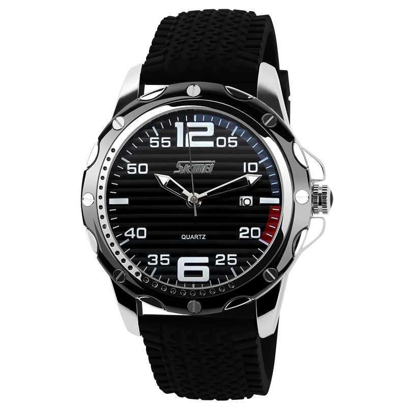 SKMEI Jam Tangan Analog Pria - 0992C [Hitam Hitam] [Silicone]