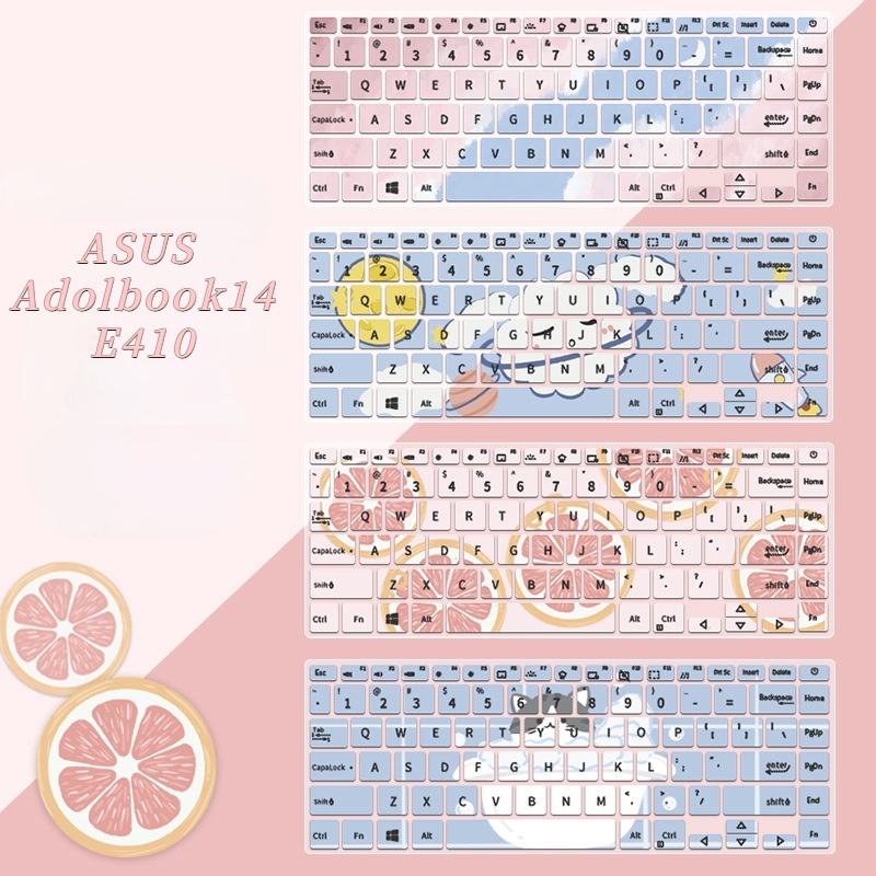 Film Pelindung Debu Keyboard Laptop Motif Kartun Bunga Untuk ASUS Adolbook14 V4050FP14 V4050FP M4600I Vivobook S14 14 K413E A413E M413I K33E