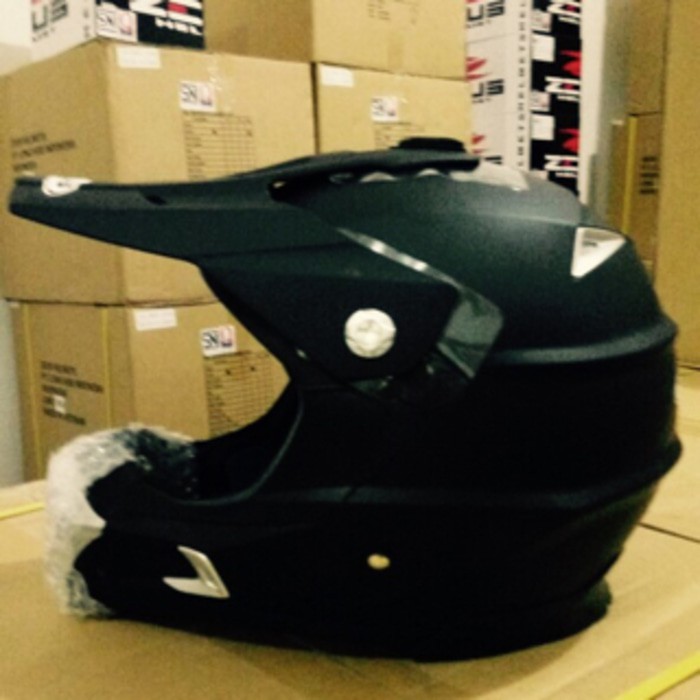 ZEUS 951 matt black doff helm cross trail import new hitam doff dop