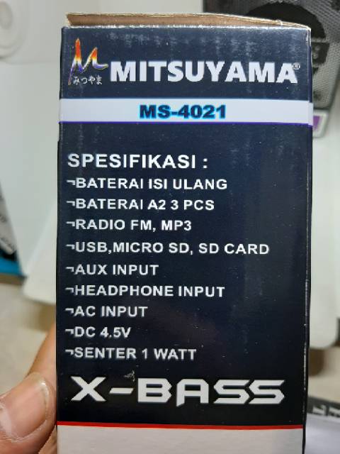 SPEAKER RADIO PORTABEL MITSUYAMA MS-4021 PLUS SENTER