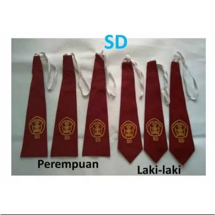 DASI ANAK SEKOLAH SD PRIA  DASI ANAK SEKOLAH WARNA MERAH PRIA   CIVA ACCESSORIES