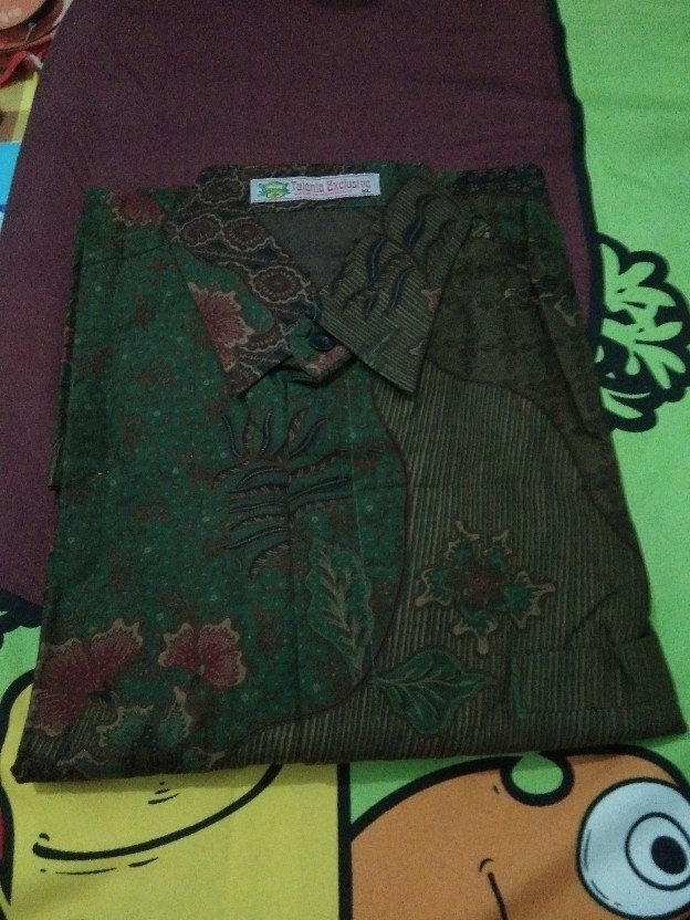 Kemeja Batik Prabu Bahan Katun Baturaden Reguler Fit A176