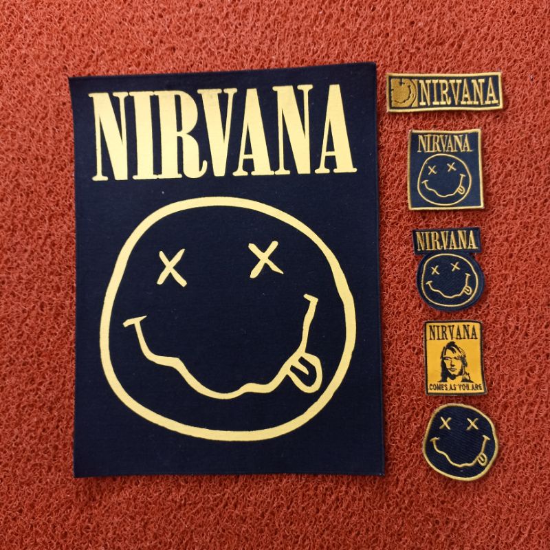 [ 1 PAKET ] BACKPATCH EMBLEM NIRVANA BEST QUALITY TERLARIS