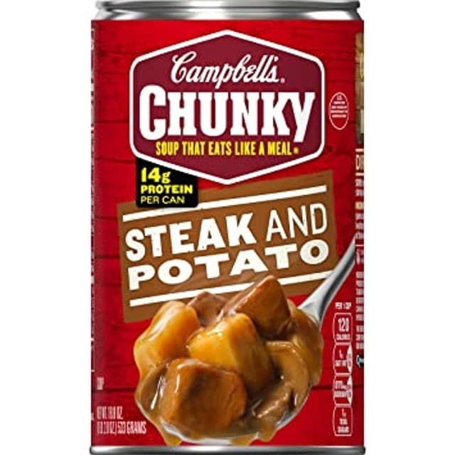 

READY - CAMPBELL'S CHUNKY STEAK AND POTATO SOUP SUP INSTAN RASA DAGING KENTANG