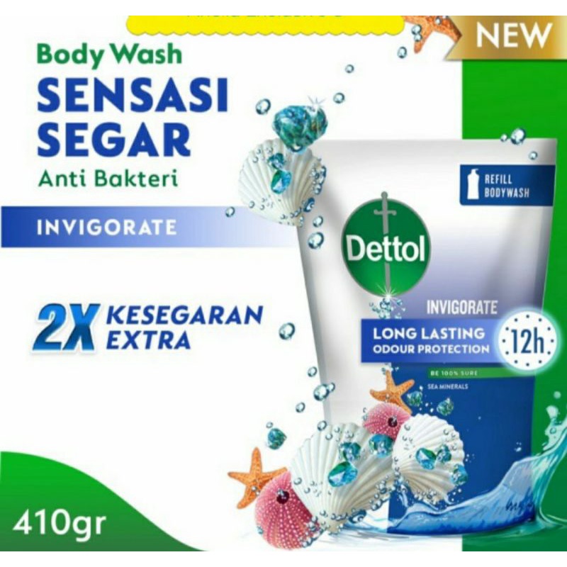 Dettol body wash Invigorate antibacteri 410 ml