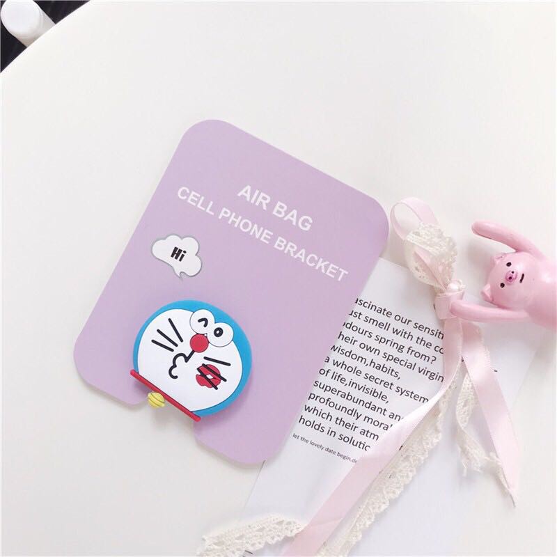 3D Popsocket Cute Doraemon melody luna cat camellia Phone airbag Stand Finger Holder Mobile Stand