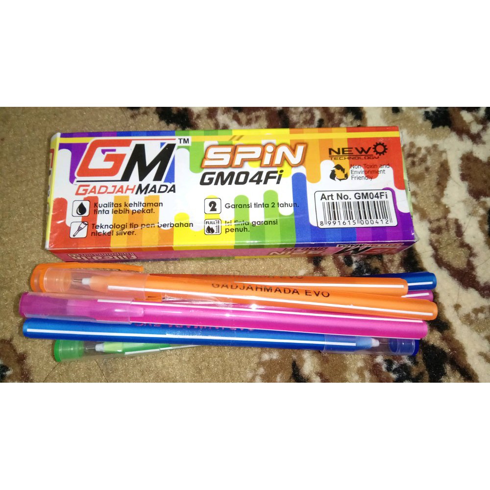 

Pulpen lilin gel tinta hitam GM gajah Mada kualitas terjamin harga Murah