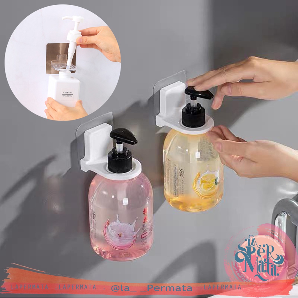 Gantungan Botol Sabun Shampoo Holder Hook Gantungan Dinding Kamar Mandi Serbaguna - LPM Shop