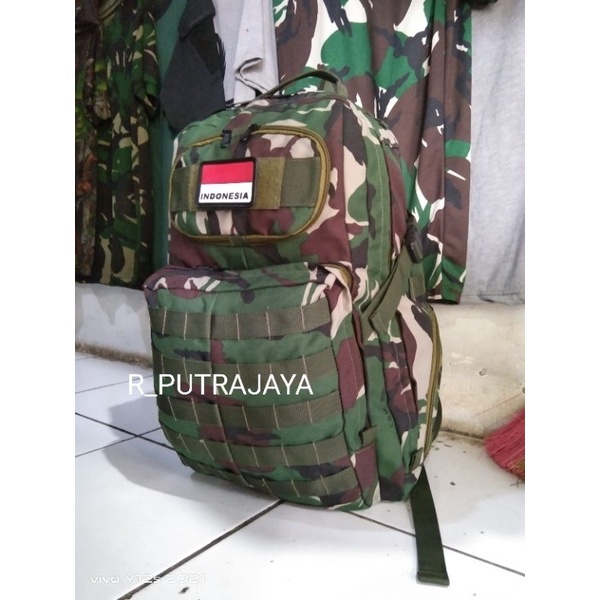 Tas Ransel ARMY Loreng TNI Model jatah terbaru kualitas Jatah / Ransel TNI / outdoor