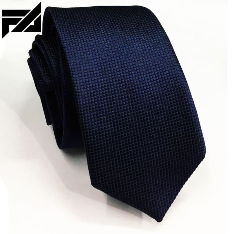 TERBARU VM Dasi Fashion Biru Dongker - Dasi Polos Bintik Biru Navy Slim