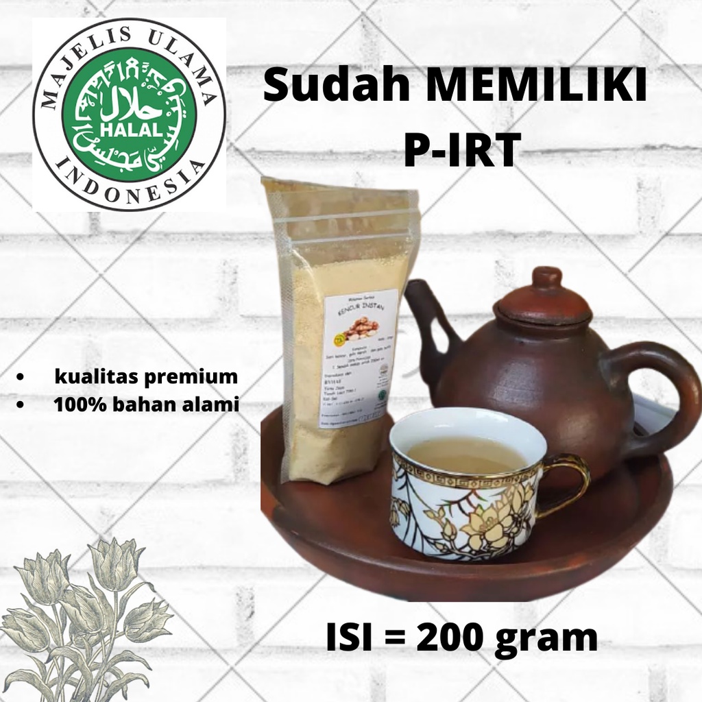 

Kencur bubuk instan alami 200 gr