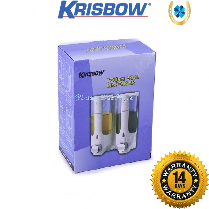 KRISBOW Soap / Sabun Dispenser Double  / Tempat Sabun Cair 2x380ml