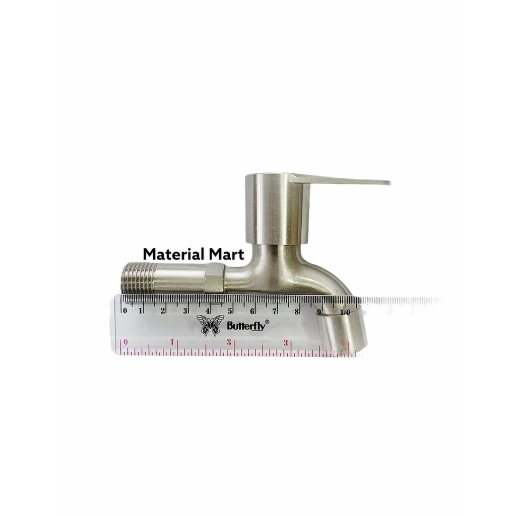 Keran Air Tembok Stainless 1/2 Inch | Kran Tembok Satin 1/2&quot; | Material Mart