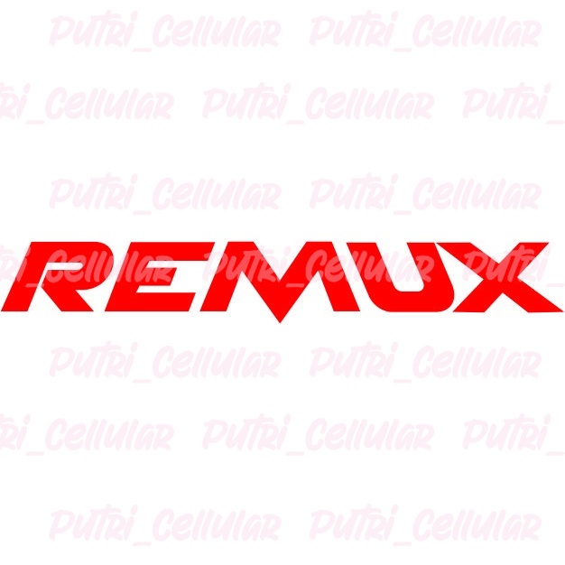 Cutting stiker Kata-kata merk plesetan Remux
