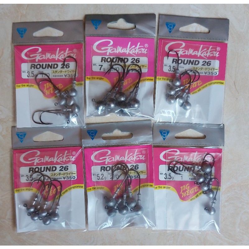 Jig Head Hook Gamakatsu Round 26