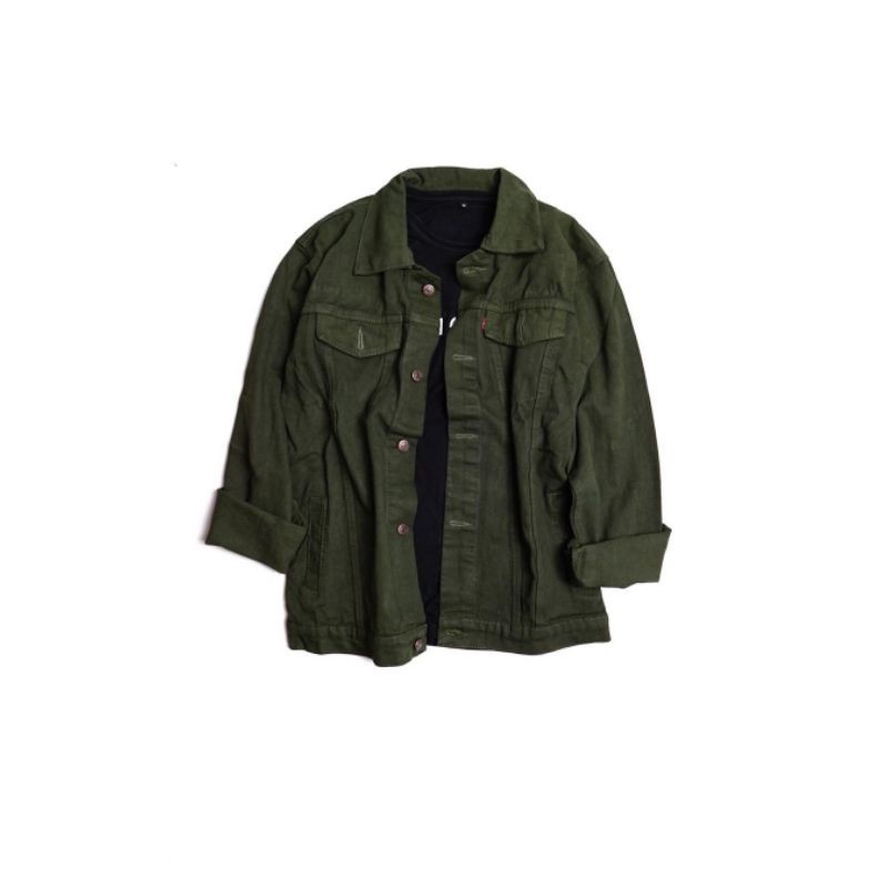 SnailsBrother Jacket Trucker Hijau ARMY Jaket