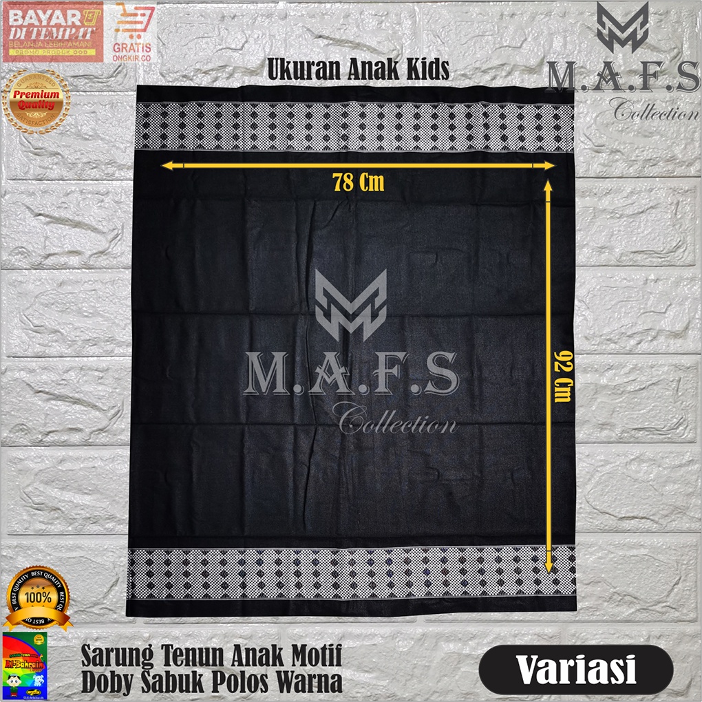 SARUNG ANAK SARUNG TENUN POLOS MOTIF SABUK NAGA ANAK &amp; DEWASA