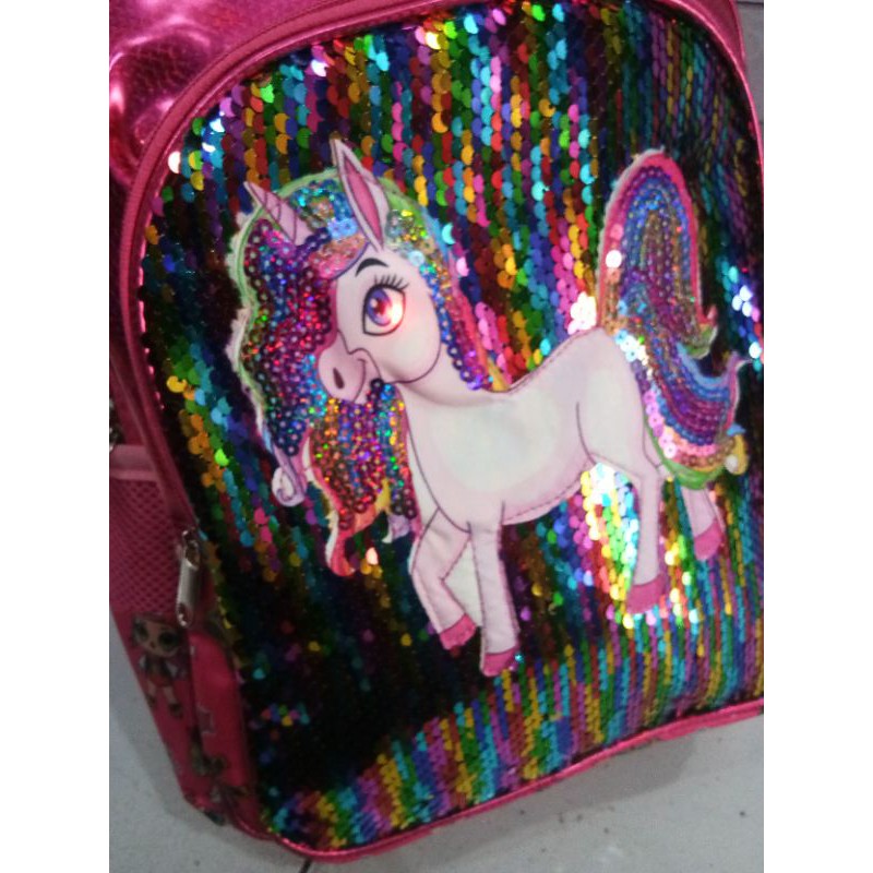 TAS RANSEL USAP ANAK TK UNICORN RANSEL SEQUIN