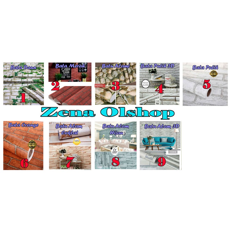 Wallpaper Dinding Motif Batu