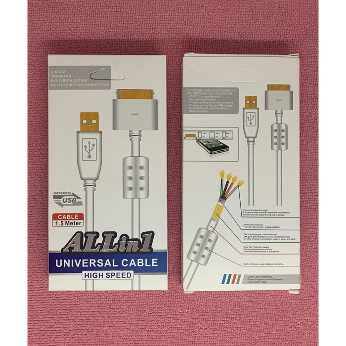 Kabel Data Iphone 4 To Usb/Cabel Data Iphone 4 To Usb.Bagus.