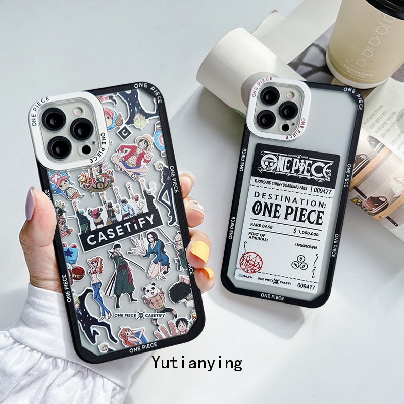 Soft Case TPU Motif Kartun One Piece Untuk Iphone 11 12 6 6s 7 8 Plus X Xr Xs Max 13 Pro Max Se 2020