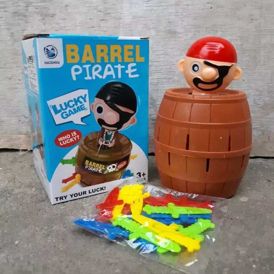 Takarai Mainan Tong Bajak Laut Mendidik Seru | Barrel Pirate Roulette Family Game Mainan Anak - Kids Toys