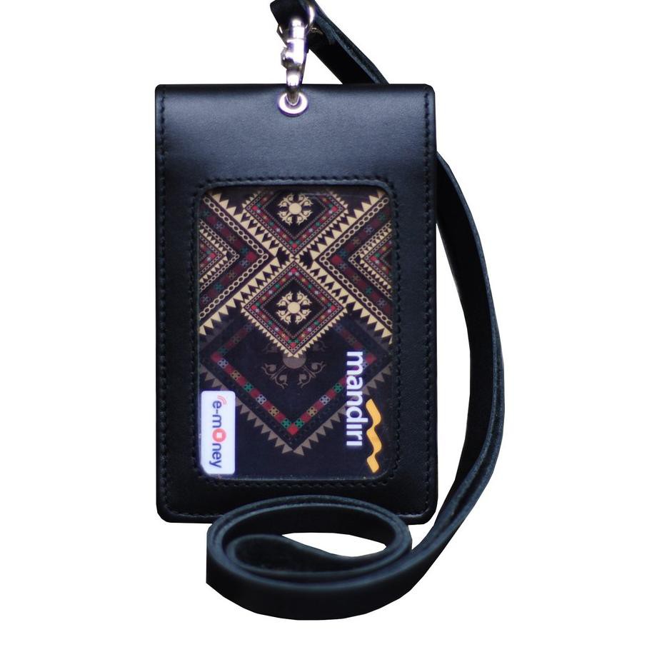 

Grosiran Murah Id Card Holder Name Tag Kulit Leather Castle Warna Hitam Berkualitas ♦♥