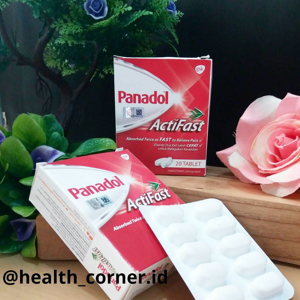 Panadol Actifast 20 tablets / Obat Nyeri, Demam, Flu, Sakit Tenggorokan, MIgrain, Pilek