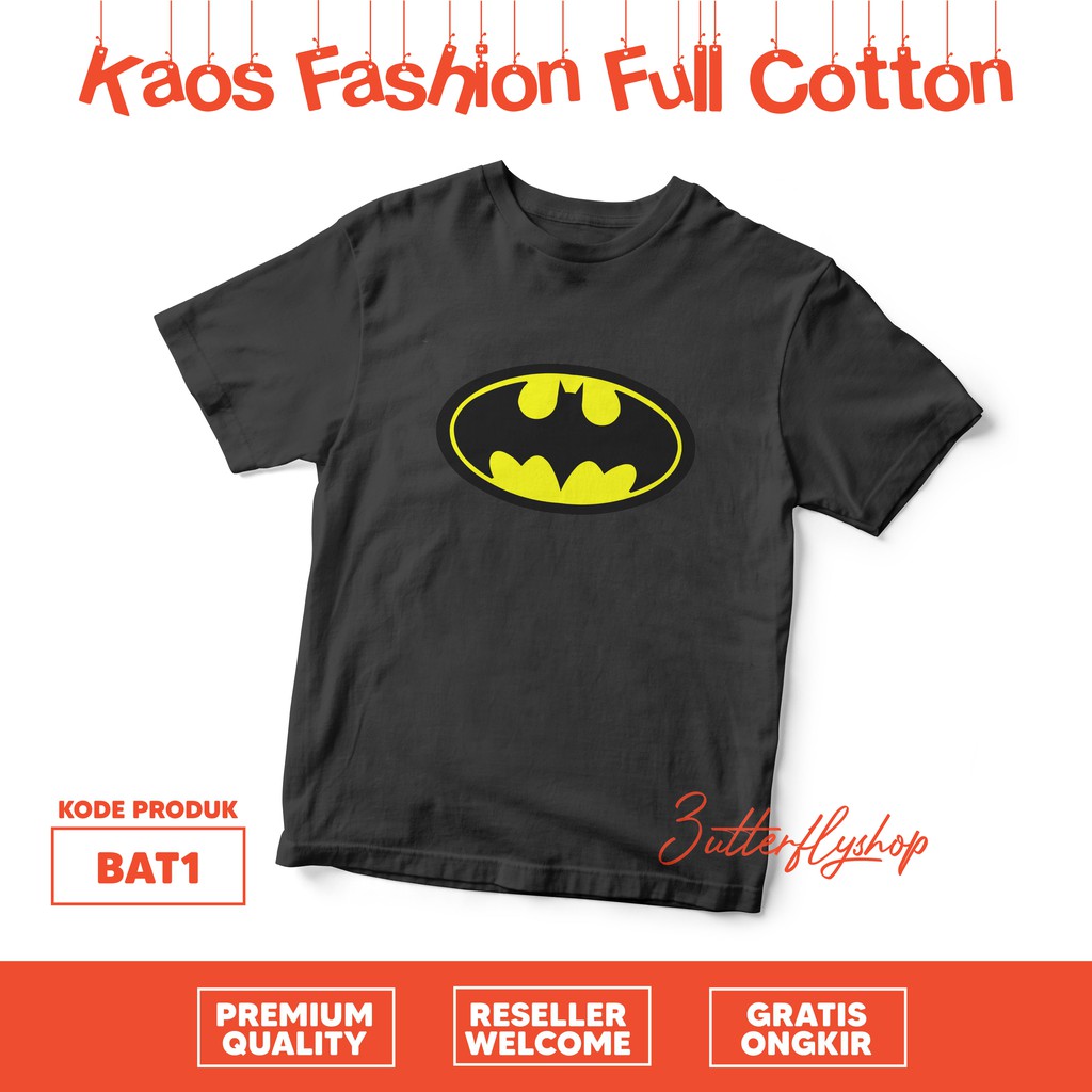 [KAOS ANAK] Batman premium quality export grosir full cotton kaos santai bagus murah bruce wayne