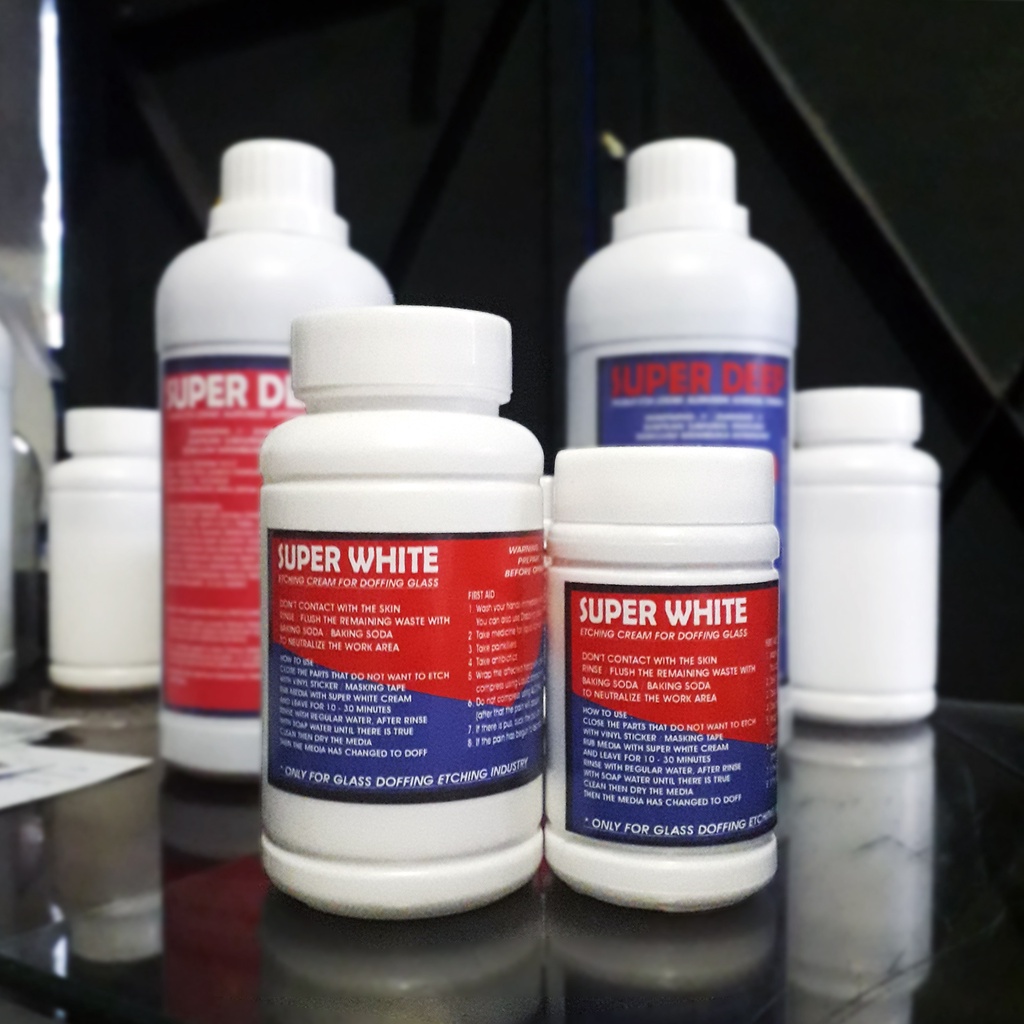 MO3FF ETCHING GLASS CREAM, CREAM ETSA DOFF COLOR UNTUK KACA, CREAM ETSA KACA
