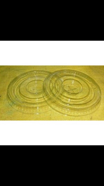 Flat Lid / Tutup Datar Gelas Plastik Pet Ukuran 12oz, 14oz Dan 16oz