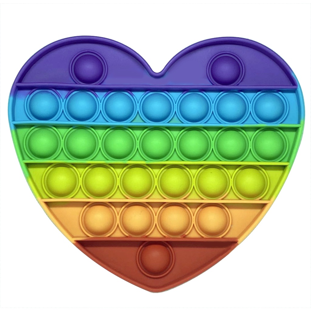 [HH] MAINAN ANAK POP IT RAINBOW UNICORN AMONG US MURAH / KIDS TOY BUBBLE POP ITS FIDGET PUSH POPIT DADU PENGHILANG STRESS-LOVE RAINBOW