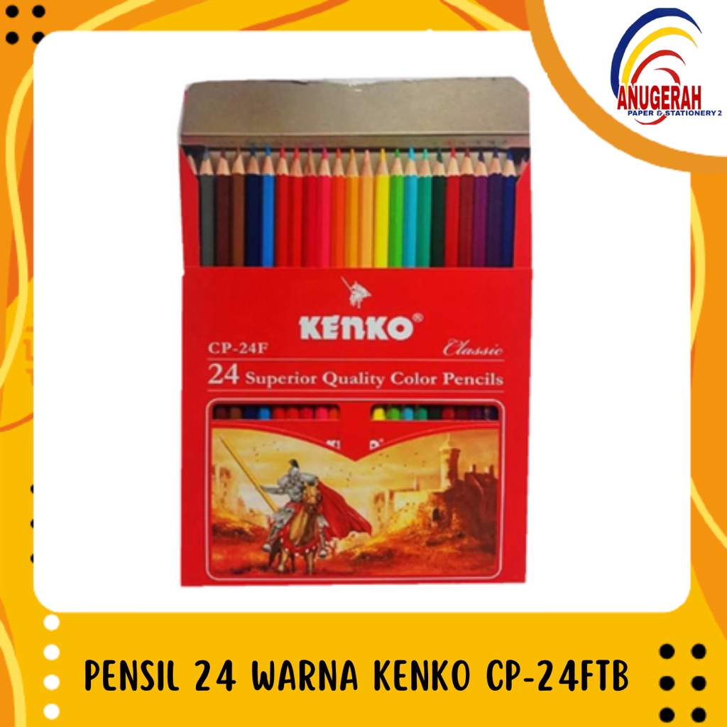 

PENSIL WARNA KENKO CP-24F 24 WARNA (PCS)