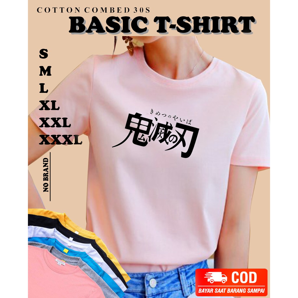 Baju Nezuko Demon Slayer Anime Japan -  Kaos Pakaian Atasan Pria Dan Wanita Unisex