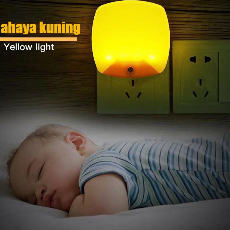 LED Lampu Malam Kecil Kamar Tidur Kamar Bayi Pelindung Mata Lampu Samping Tempat Tidur Hangat "AFG. 