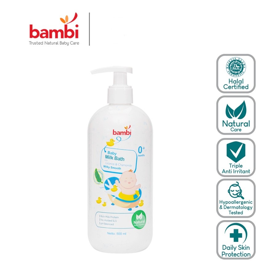 Bambi Baby Milk Bath Pump - 500 ml