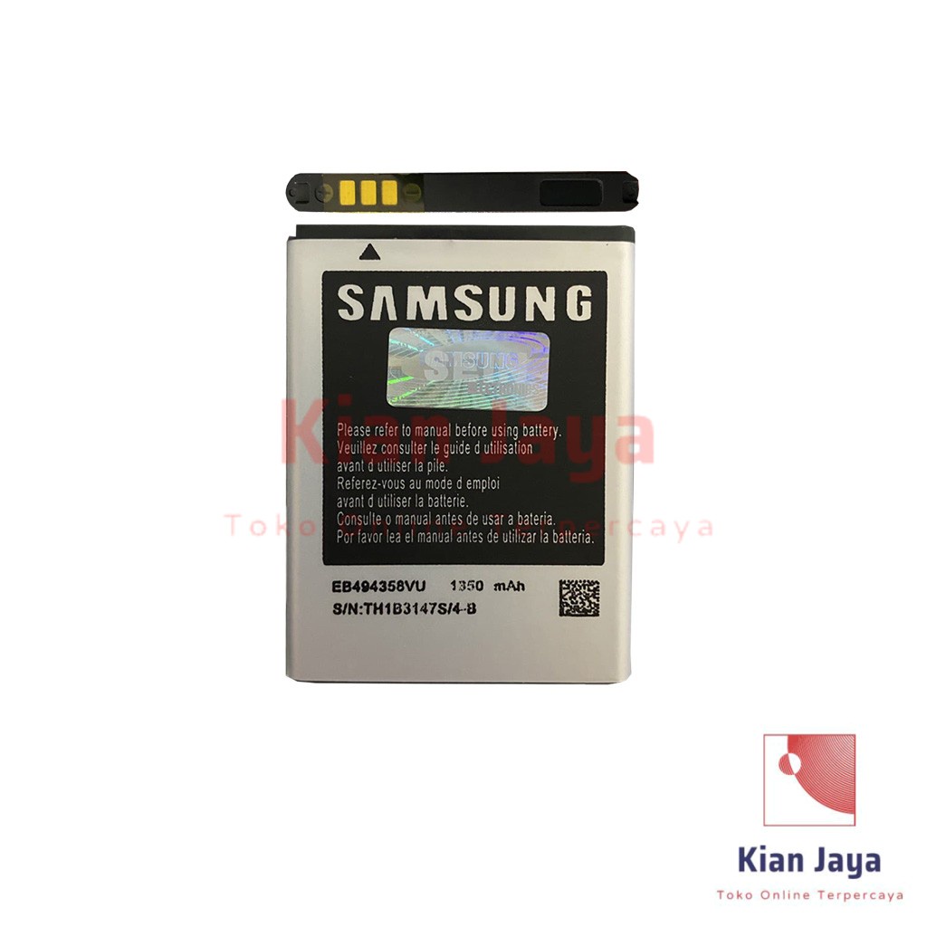 Baterai Samsung Galaxy Ace S5830 Gio S5660 Fit S5670 Y Duos S6102 Young S6310 Original OEM Batre Batrai Battery Hp EB494358VU Ori