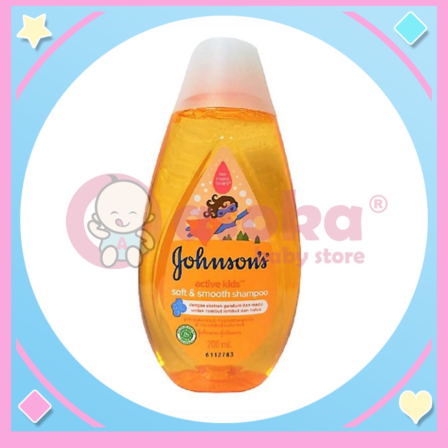 Johnson's Active Kids Soft &amp; Smooth Shampoo Shampo Anak-anak 200 mL ASOKA