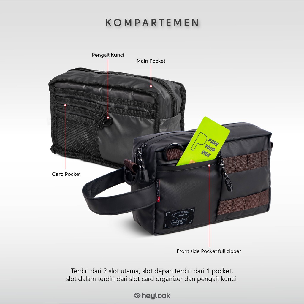 HEYLOOK Project - Tas Selempang SIGMA Sling Pouch Pria Anti Air Sling Bag Multifungsi Waterproof