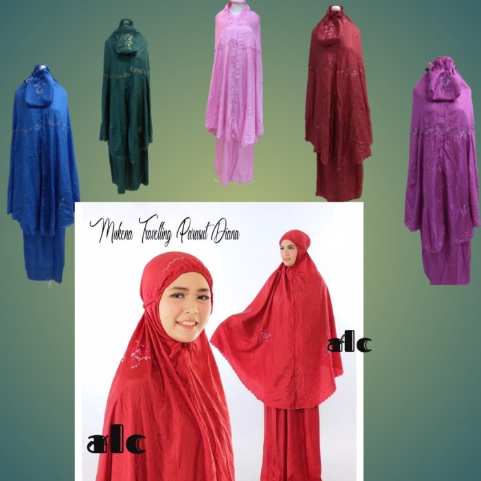 TERLARIS MUKENA PARASUT BORDIR EL ISYA MUKENA TRAVELING