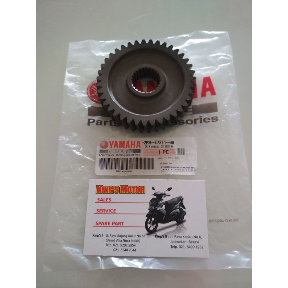 GEAR RASIO BELAKANG MIO M3, SOUL GT125, FINO 125,XRIDE 125 ASLI YAMAHA
